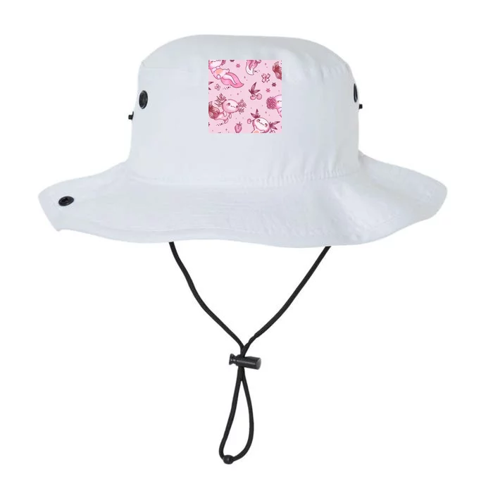 Axolotl Kawaii Pattern Legacy Cool Fit Booney Bucket Hat