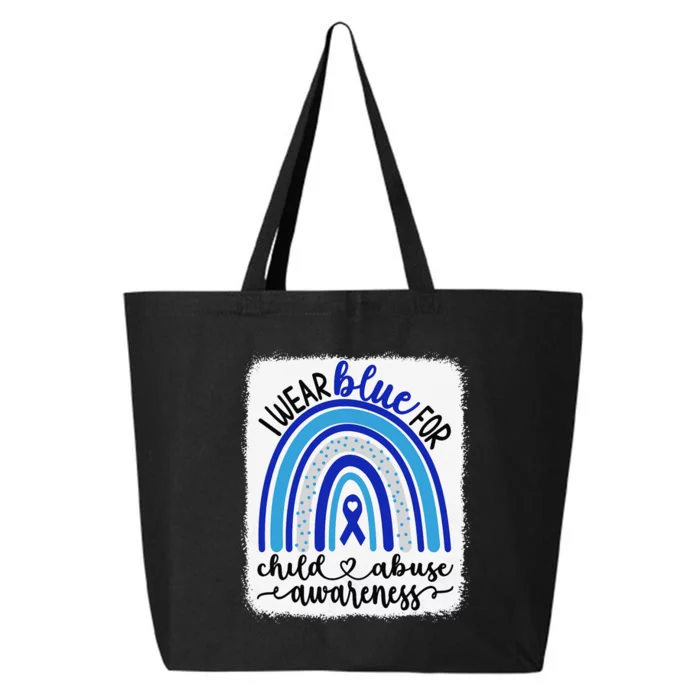 All KidsMatter Pinwheel Blue Rainbow Child Abuse Awareness 25L Jumbo Tote