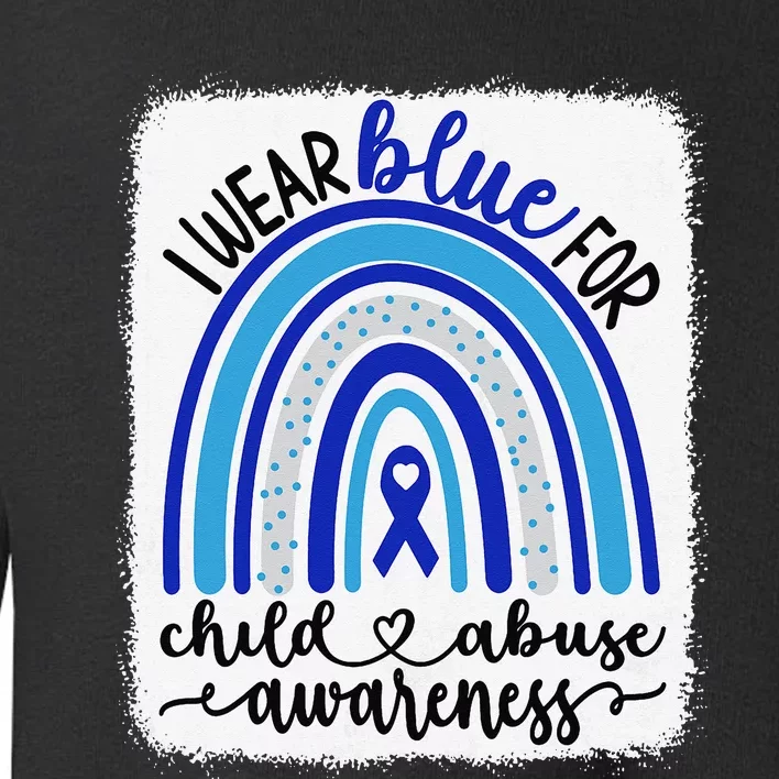 All KidsMatter Pinwheel Blue Rainbow Child Abuse Awareness Toddler Sweatshirt