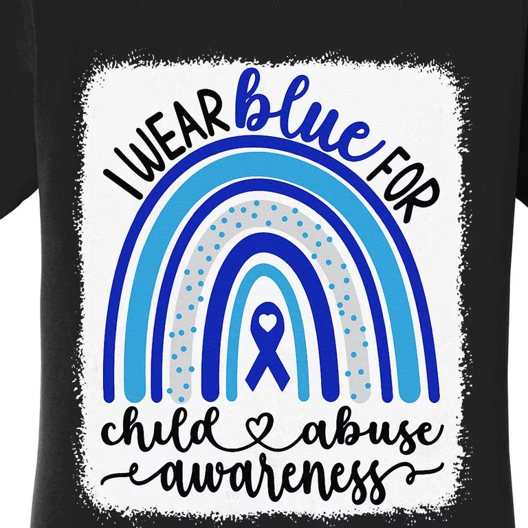 All KidsMatter Pinwheel Blue Rainbow Child Abuse Awareness Women's T-Shirt