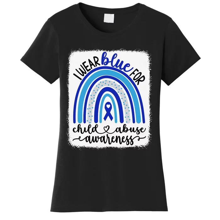 All KidsMatter Pinwheel Blue Rainbow Child Abuse Awareness Women's T-Shirt