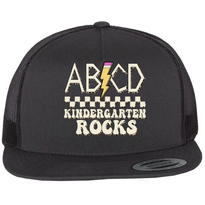 ABCD Kindergarten Rocks Flat Bill Trucker Hat