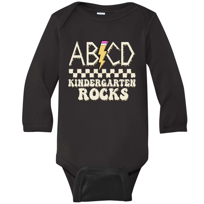 ABCD Kindergarten Rocks Baby Long Sleeve Bodysuit