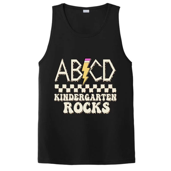 ABCD Kindergarten Rocks Performance Tank