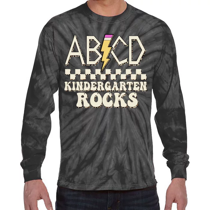 ABCD Kindergarten Rocks Tie-Dye Long Sleeve Shirt