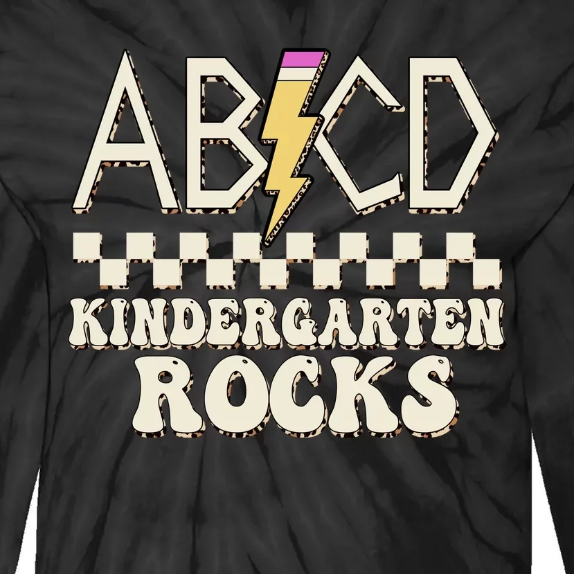 ABCD Kindergarten Rocks Tie-Dye Long Sleeve Shirt