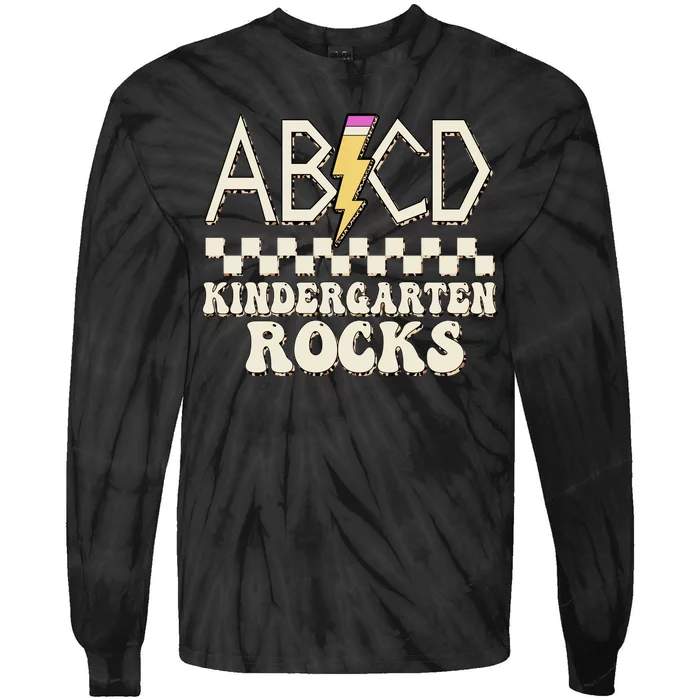 ABCD Kindergarten Rocks Tie-Dye Long Sleeve Shirt