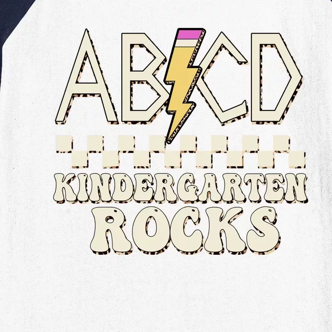 ABCD Kindergarten Rocks Baseball Sleeve Shirt