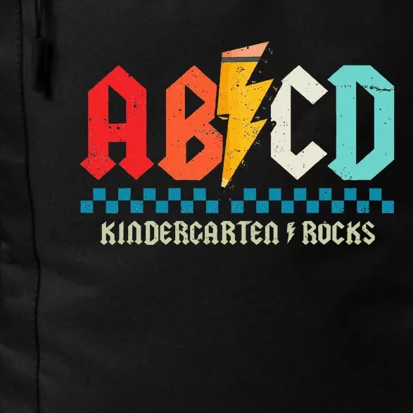 Abcd Kindergarten Rocks Pencil Lightning Students Teachers Daily Commute Backpack