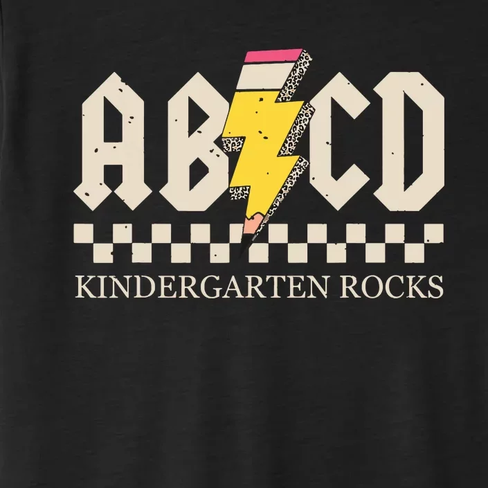 Abcd Kindergarten Rocks Pencil Lightning Teachers Rock Boy ChromaSoft Performance T-Shirt