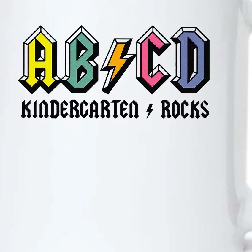 ABCD Kindergarten Rocks Teachers  Back To School Black Color Changing Mug