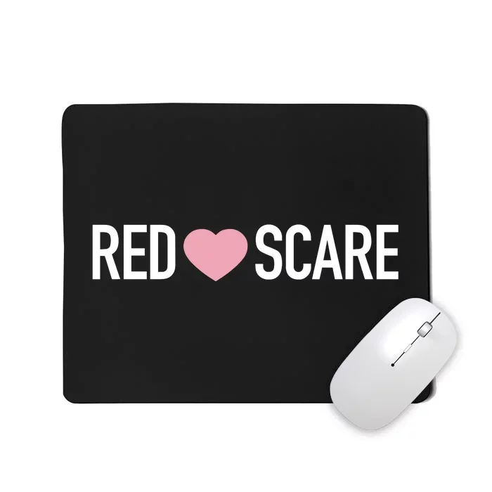 Anna Khachiyan Red Love Scare Mousepad