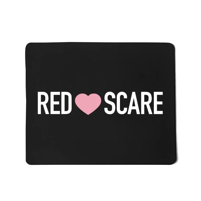 Anna Khachiyan Red Love Scare Mousepad