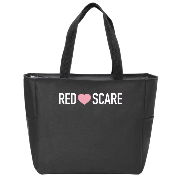 Anna Khachiyan Red Love Scare Zip Tote Bag