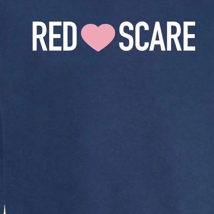 Anna Khachiyan Red Love Scare Garment-Dyed Sweatshirt