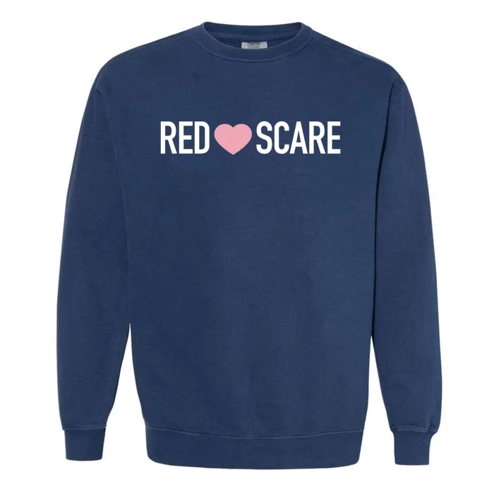 Anna Khachiyan Red Love Scare Garment-Dyed Sweatshirt