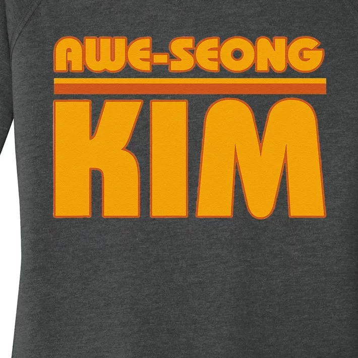 AweSeong Kim San Diego Baseball Women's Perfect Tri Tunic Long Sleeve Shirt