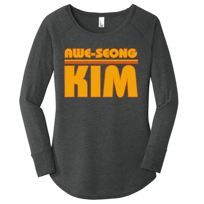 AweSeong Kim San Diego Baseball Women's Perfect Tri Tunic Long Sleeve Shirt