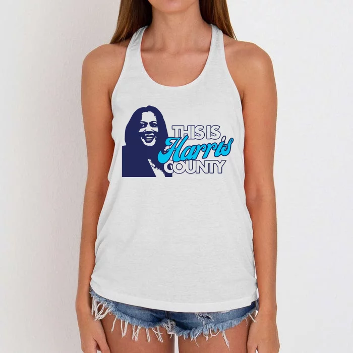 Abbie Kamin This Is Harris County Women's Knotted Racerback Tank