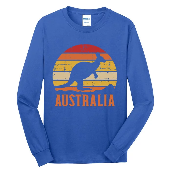 Australia Kangaroo Vintage Cute Gift Tall Long Sleeve T-Shirt