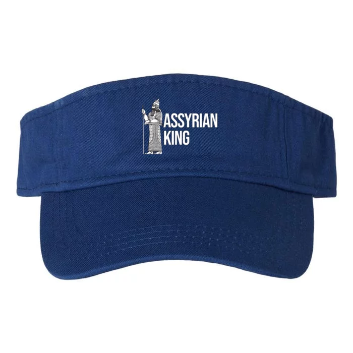 Assyrian King With An Assyrian King Funny Gift Valucap Bio-Washed Visor