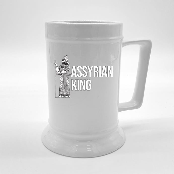 Assyrian King With An Assyrian King Funny Gift Front & Back Beer Stein