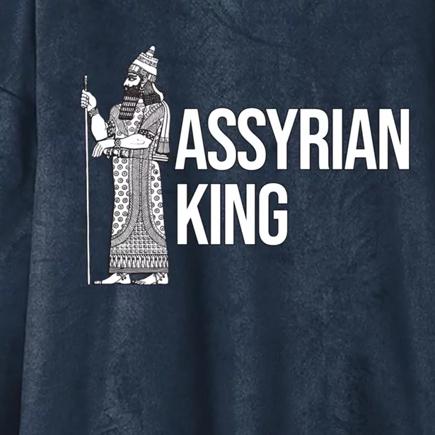 Assyrian King With An Assyrian King Cute Gift Hooded Wearable Blanket