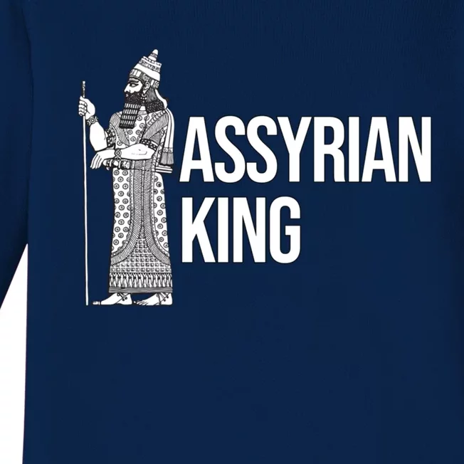 Assyrian King With An Assyrian King Cute Gift Baby Long Sleeve Bodysuit