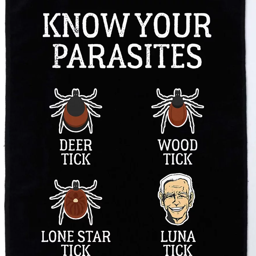 Antibiden Know Your Parasites Lunatic Impeach Joe Biden Platinum Collection Golf Towel