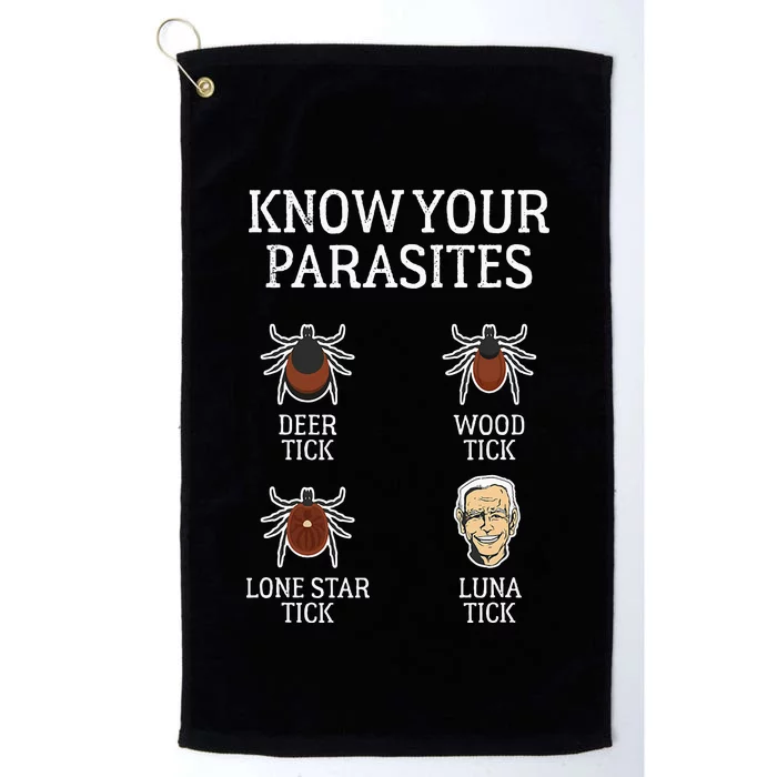 Antibiden Know Your Parasites Lunatic Impeach Joe Biden Platinum Collection Golf Towel