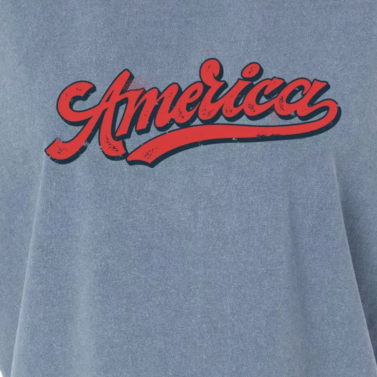 America Label Garment-Dyed Women's Muscle Tee