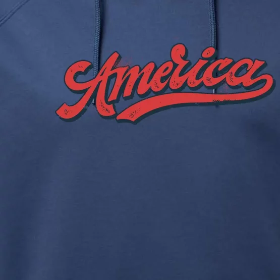 America Label Performance Fleece Hoodie