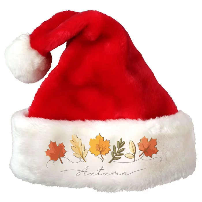 Autumn Leaves Premium Christmas Santa Hat