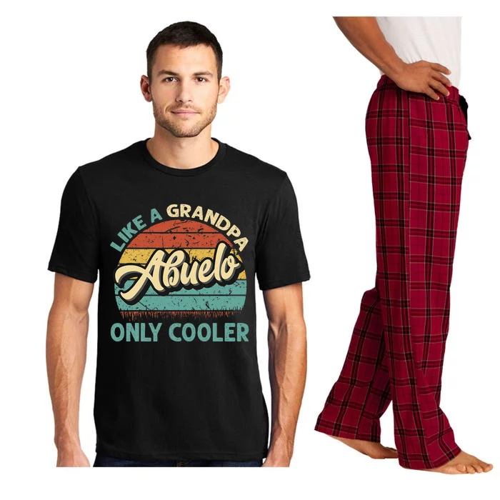 Abuelo Like A Grandpa Only Cooler Vintage Dad Fathers Day Pajama Set