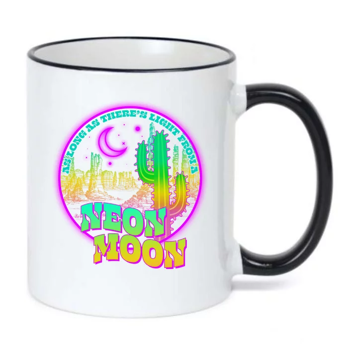 As Long As There's Light From A Neon Moon Black Color Changing Mug