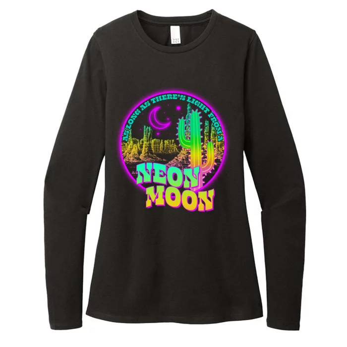 As Long As There's Light From A Neon Moon Womens CVC Long Sleeve Shirt