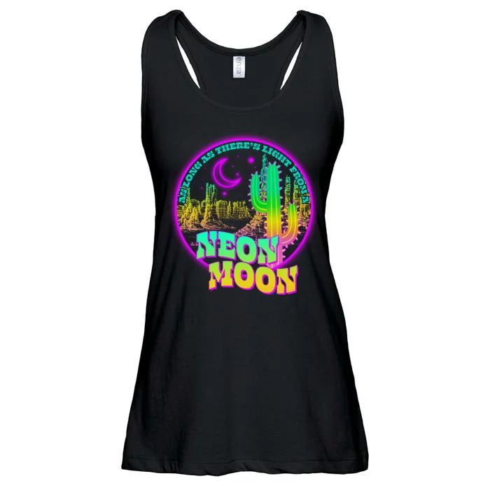 As Long As There's Light From A Neon Moon Ladies Essential Flowy Tank