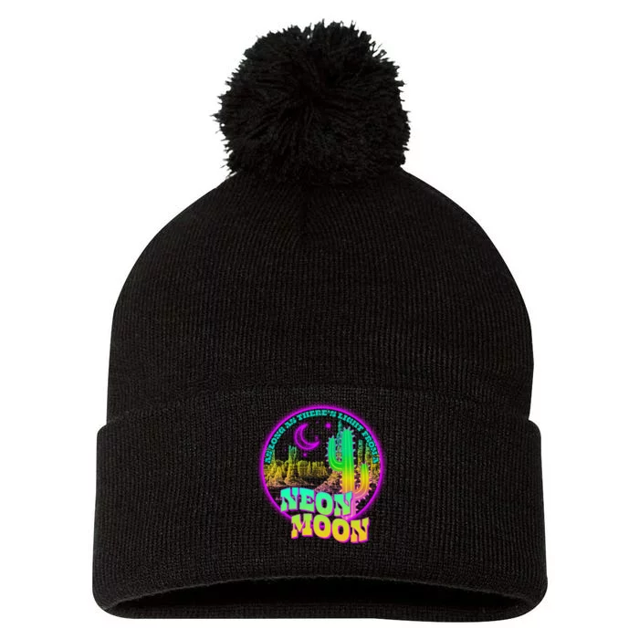 As Long As There's Light From A Neon Moon Pom Pom 12in Knit Beanie