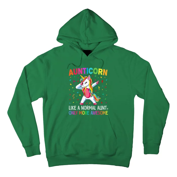 Aunticorn Like An Aunt Only Awesome Dabbing Unicorn Hoodie