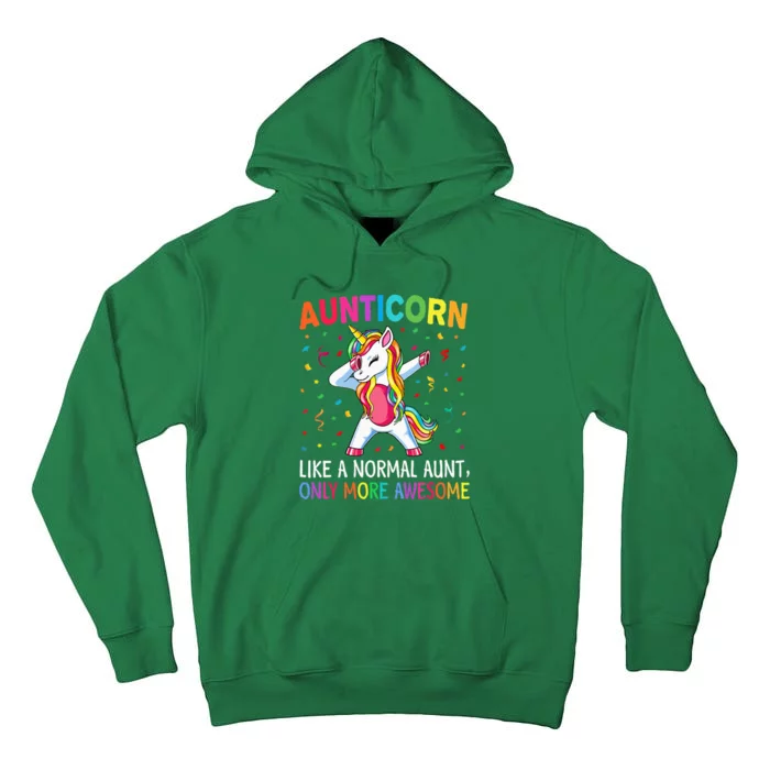 Aunticorn Like An Aunt Only Awesome Dabbing Unicorn Tall Hoodie