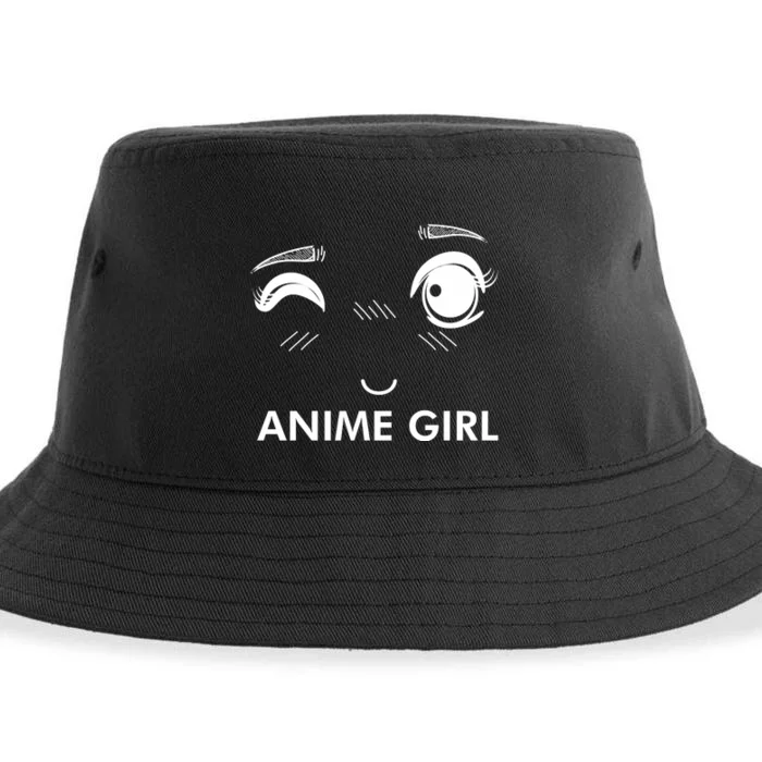 Anime Lady Sustainable Bucket Hat