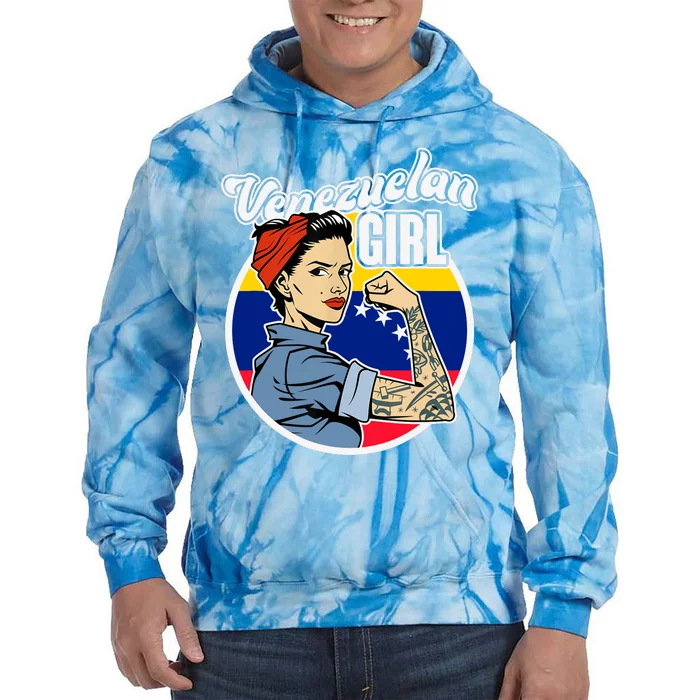 Arepas Latin America Venezuelan Wo Girl Gift Venezuela Tie Dye Hoodie