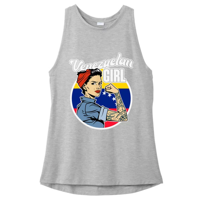 Arepas Latin America Venezuelan Wo Girl Gift Venezuela Ladies Tri-Blend Wicking Tank