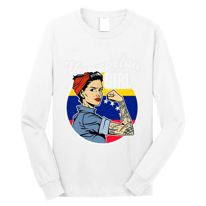 Arepas Latin America Venezuelan Wo Girl Gift Venezuela Long Sleeve Shirt