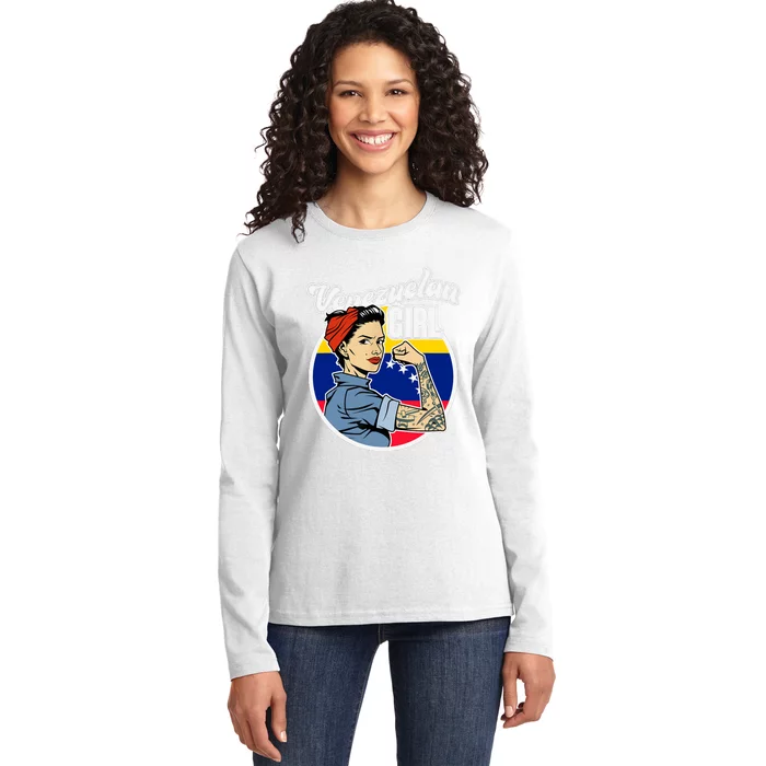 Arepas Latin America Venezuelan Wo Girl Gift Venezuela Ladies Long Sleeve Shirt