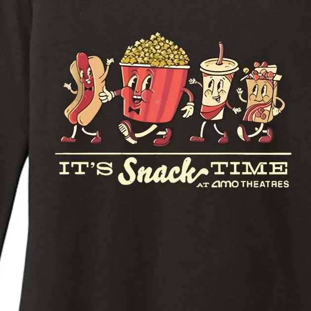 Amc Lobby Amc ItS Snack Time Womens CVC Long Sleeve Shirt