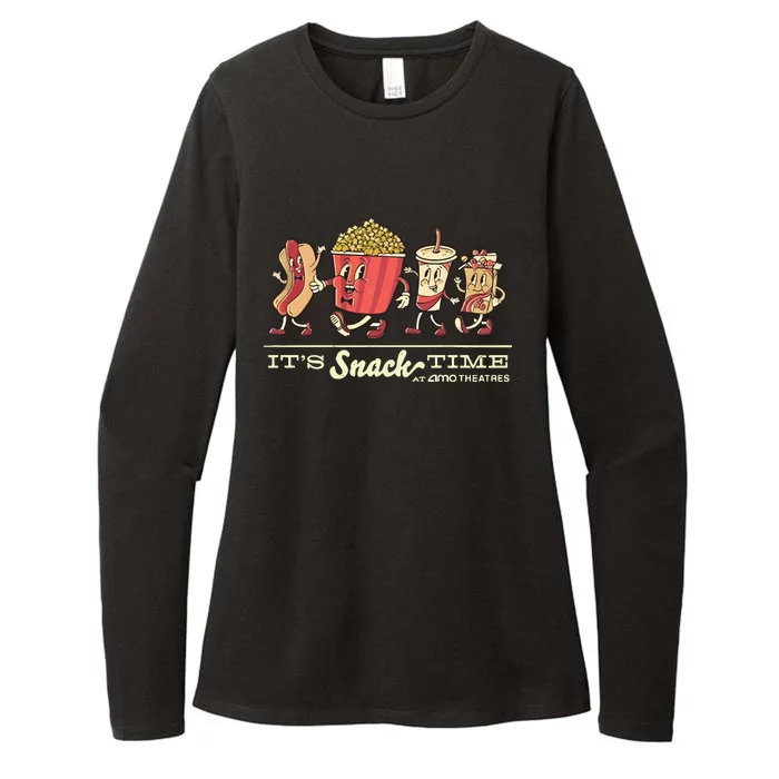 Amc Lobby Amc ItS Snack Time Womens CVC Long Sleeve Shirt