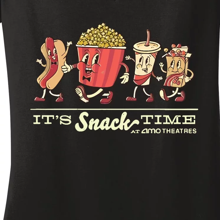 Amc Lobby Amc ItS Snack Time Women's V-Neck T-Shirt