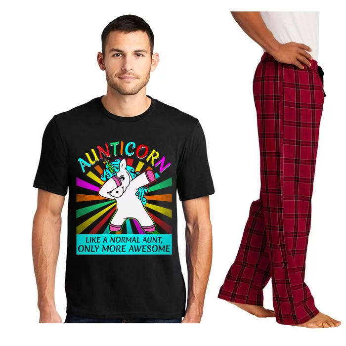 Aunticorn Like A Normal Aunt Only More Awesome Great Gift Pajama Set