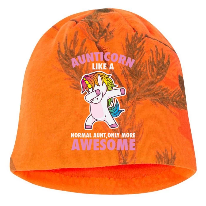 Aunticorn Like A Normal Aunt Only More Awesome Unicorn Aunt Cool Gift Kati - Camo Knit Beanie